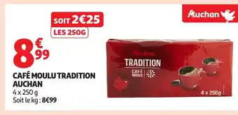 Auchan AUCHAN Café moulu tradition offre