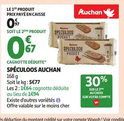 Auchan AUCHAN Spéculoos offre