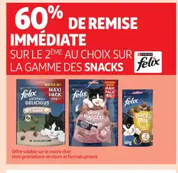 Auchan PURINA FELIX Sur la gamme des snacks offre