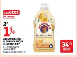 Auchan CHANTECLAIR Assouplissant fleur d'oranger offre