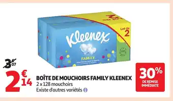 Auchan KLEENEX Boîte de mouchoirs family offre