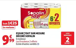 Auchan SOPALIN Essuie tout sur mesure décoré offre