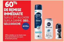 Auchan NIVEA Sur la gamme deo gels douche offre