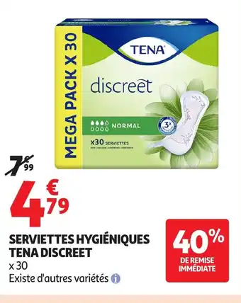 Auchan TENA Serviettes hygiéniques offre