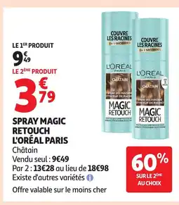 Auchan L'ORÉAL PARIS Spray magic retouch offre
