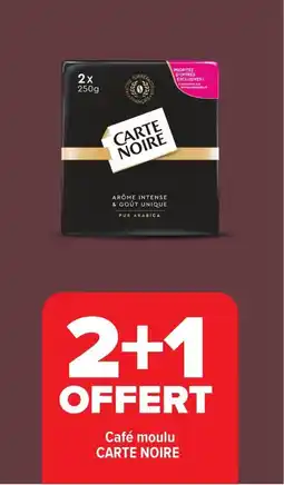 Carrefour Café moulu carte noire offre