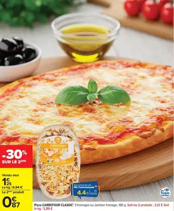 Carrefour Pizza carrefour classic offre