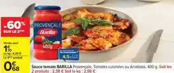 Carrefour Sauce tomate barilla offre