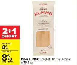 Carrefour Pâtes rummo offre