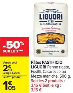 Carrefour Pâtes pastificio liguori offre