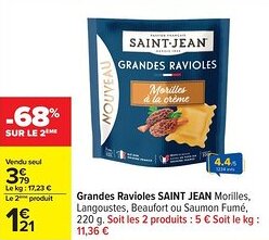 Carrefour Grandes ravioles saint jean offre
