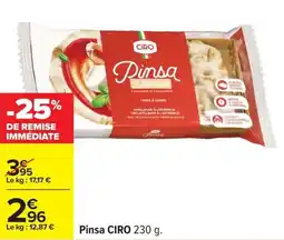 Carrefour Pinsa ciro offre