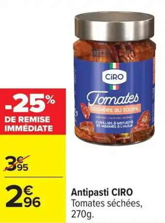 Carrefour Antipasti ciro offre