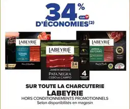 Carrefour SUR TOUTE LA CHARCUTERIE LABEYRIE offre