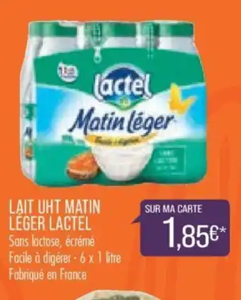 Match Lait UHT Matin Léger Lactel offre
