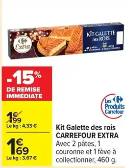 Carrefour Kit galette des rois carrefour extra offre