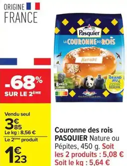 Carrefour Couronne des rois pasquier offre