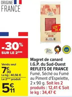 Carrefour Magret de canard i.g.p. du sud-ouest reflets de france offre