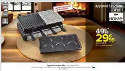 Carrefour Market Appareil à raclette 4 en 1 offre