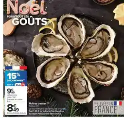 Carrefour Huîtres creuses offre