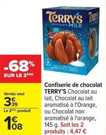 Carrefour Confiserie de chocolat terry's offre