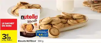 Carrefour Biscuits nutella offre