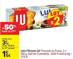 Carrefour Lulu l'ourson lu offre