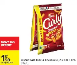 Carrefour Biscuit salé CURLY offre