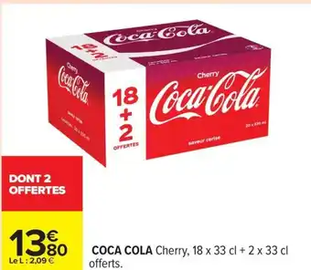 Carrefour Coca cola cherry offre