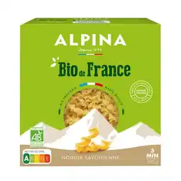 Carrefour Alpina savoie pâtes bio offre