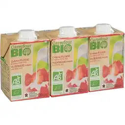 Carrefour Carrefour bio crème fluide entière offre