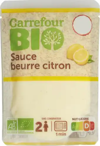 Carrefour Carrefour bio sauce beurre citron carrefour bio offre