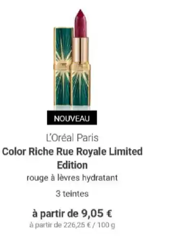 Color Riche Rue Royale Limited Edition
