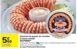 Carrefour Drive Delpierre - couronne de queues de crevettes et sauce cocktail offre