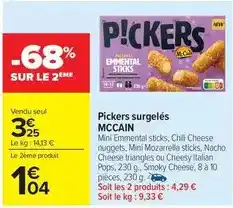 Carrefour Drive Mccain - pickers surgelés offre