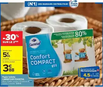 Carrefour Drive Carrefour - papier toilette offre