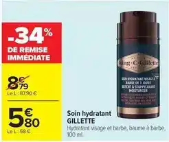 Carrefour Drive Gillette - soin hydratant offre
