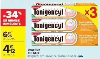 Carrefour Drive Colgate - dentifrice offre