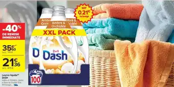 Carrefour Drive Dash - lessive liquide offre