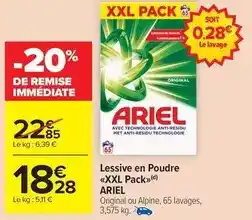 Carrefour Drive Ariel - lessive en poudre offre