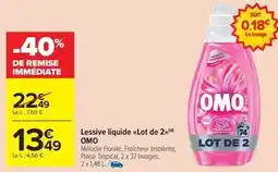 Carrefour Drive Omo - lessive liquide lot de 2 offre