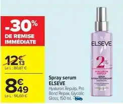Carrefour Drive Elsève - spray serum offre