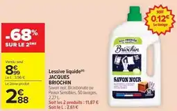Carrefour Drive Jacques briochin - lessive liquide offre