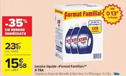 Carrefour Drive X-tra - lessive liquide format familial offre