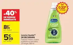 Carrefour Drive Dr. beckmann - lessive liquide offre