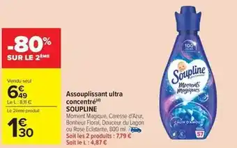 Carrefour Drive Soupline - assouplissant ultra concentré offre