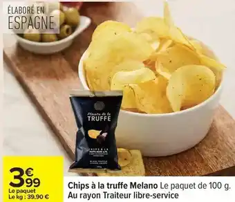Carrefour Chips à la truffe melano offre