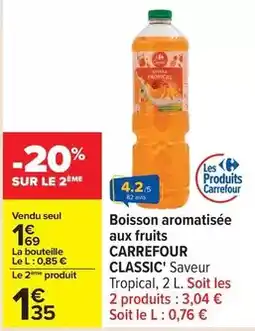 Carrefour Carrefour - boisson aromatisée aux fruits offre