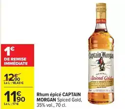 Carrefour Captain morgan - rhum epice offre