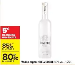 Carrefour Belvédère - vodka organic offre